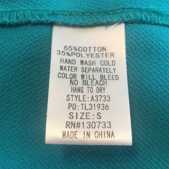 Umgee Boho Turquoise Velvet Floral Print Dress Size S - Picture 11 of 15